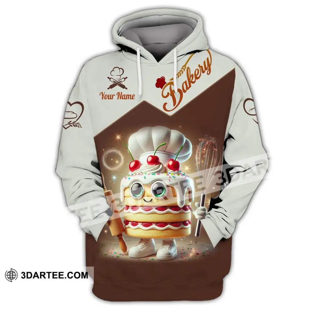 Unisex Shirt Custom Name Bakery Chef Shop T-Shirt Bakers Gift Hoodie / S T-Shirt