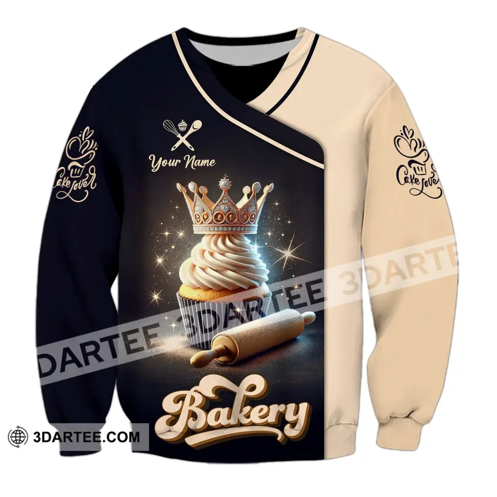 Unisex Shirt - Custom Name Bakery Long Sleeve / S T-Shirt