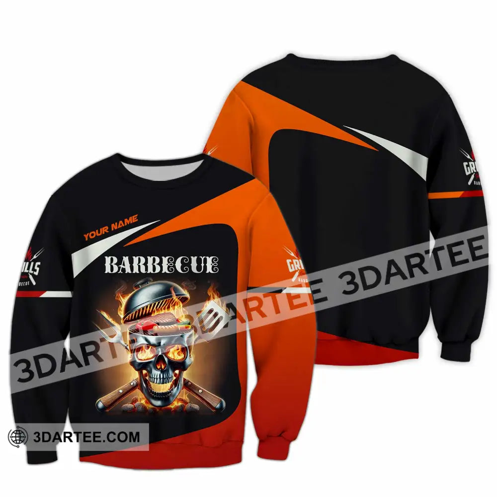 Unisex Shirt Custom Name Barbecue Love Long Sleeve / S T-Shirt
