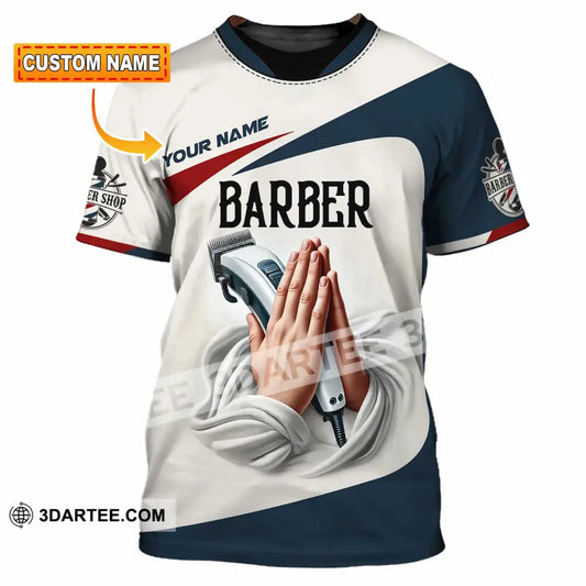 Unisex Shirt Custom Name Barber Shop T-Shirt T-Shirt