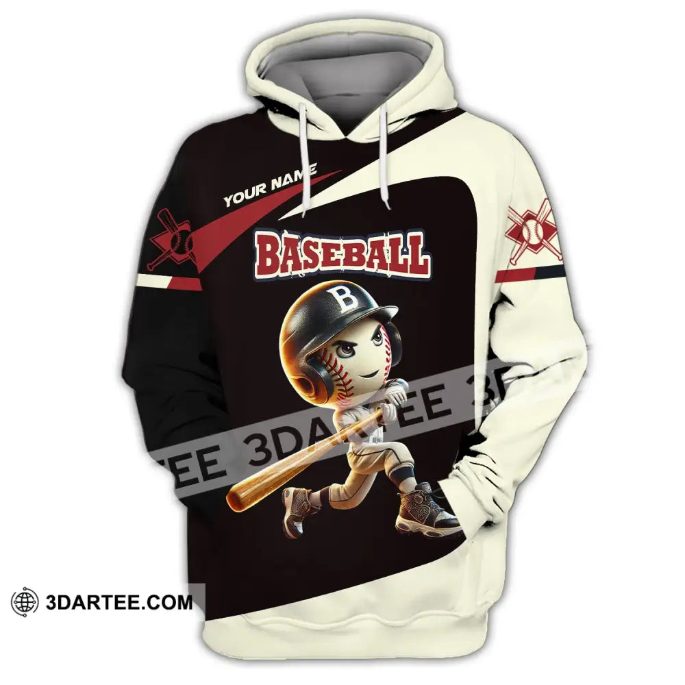 Unisex Shirt - Custom Name Baseball Hoodie / S T-Shirt