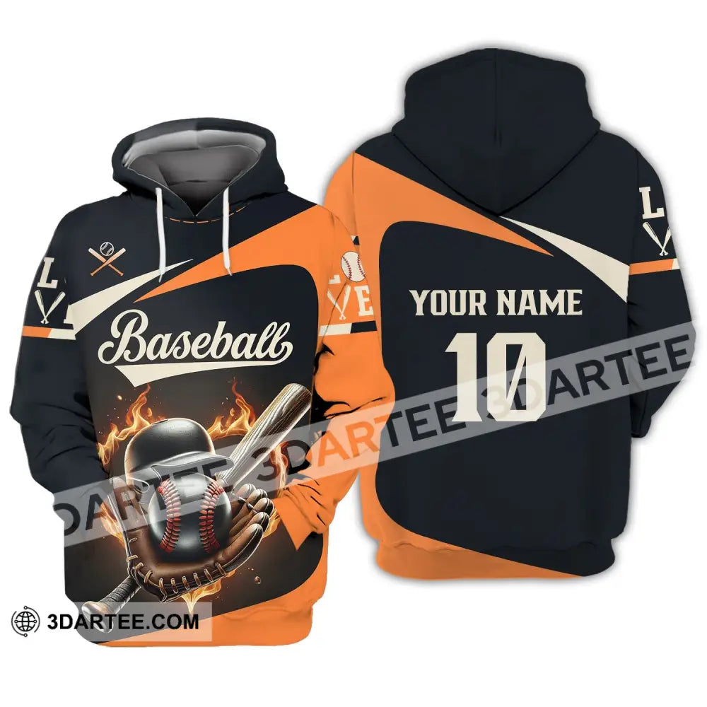 Unisex Shirt - Custom Name Baseball Hoodie / S T-Shirt