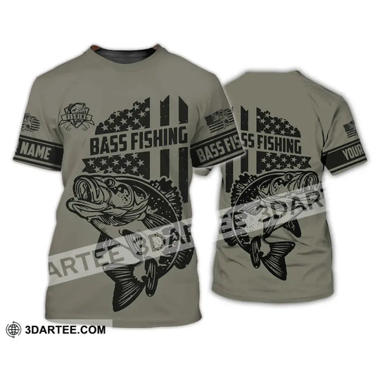 Unisex Shirt - Custom Name Bass Fishing T-Shirt / S T-Shirt