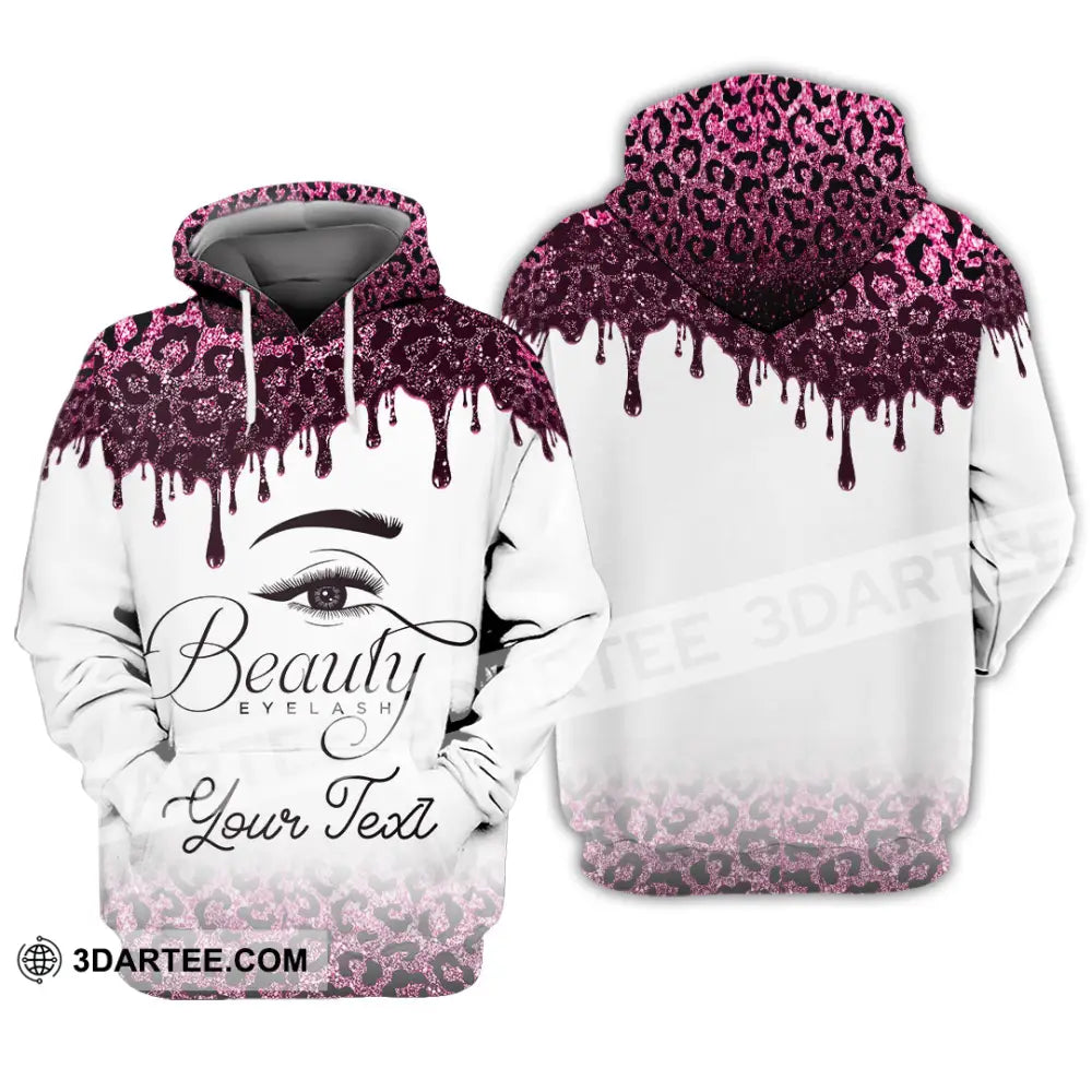 Unisex Shirt - Custom Name Beautiful Eyelash Hoodie / S T-Shirt