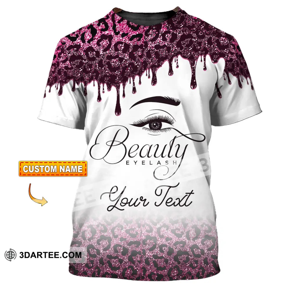 Unisex Shirt - Custom Name Beautiful Eyelash T-Shirt