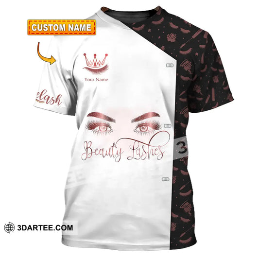 Unisex Shirt - Custom Name Beauty Lashes T-Shirt