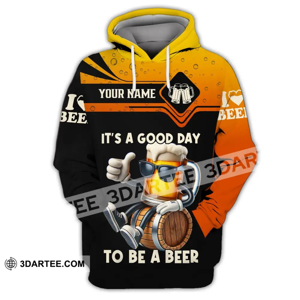 Unisex Shirt Custom Name Beer Gift For Lover Hoodie / S T-Shirt