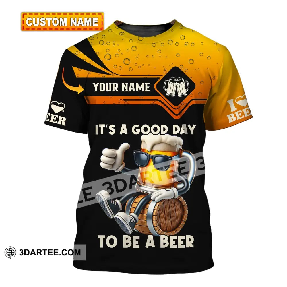 Unisex Shirt Custom Name Beer Gift For Lover T-Shirt