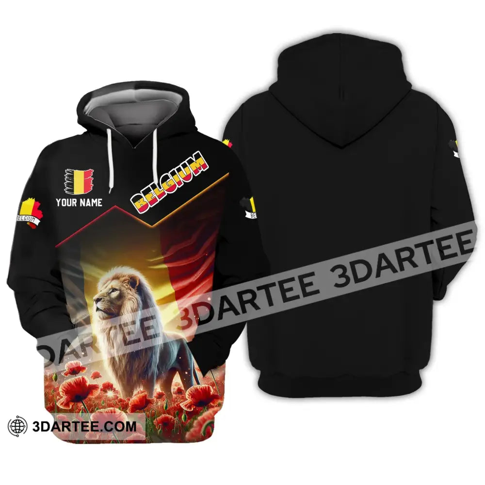 Unisex Shirt - Custom Name Belgium National Team Euro 2024 Hoodie / S T-Shirt