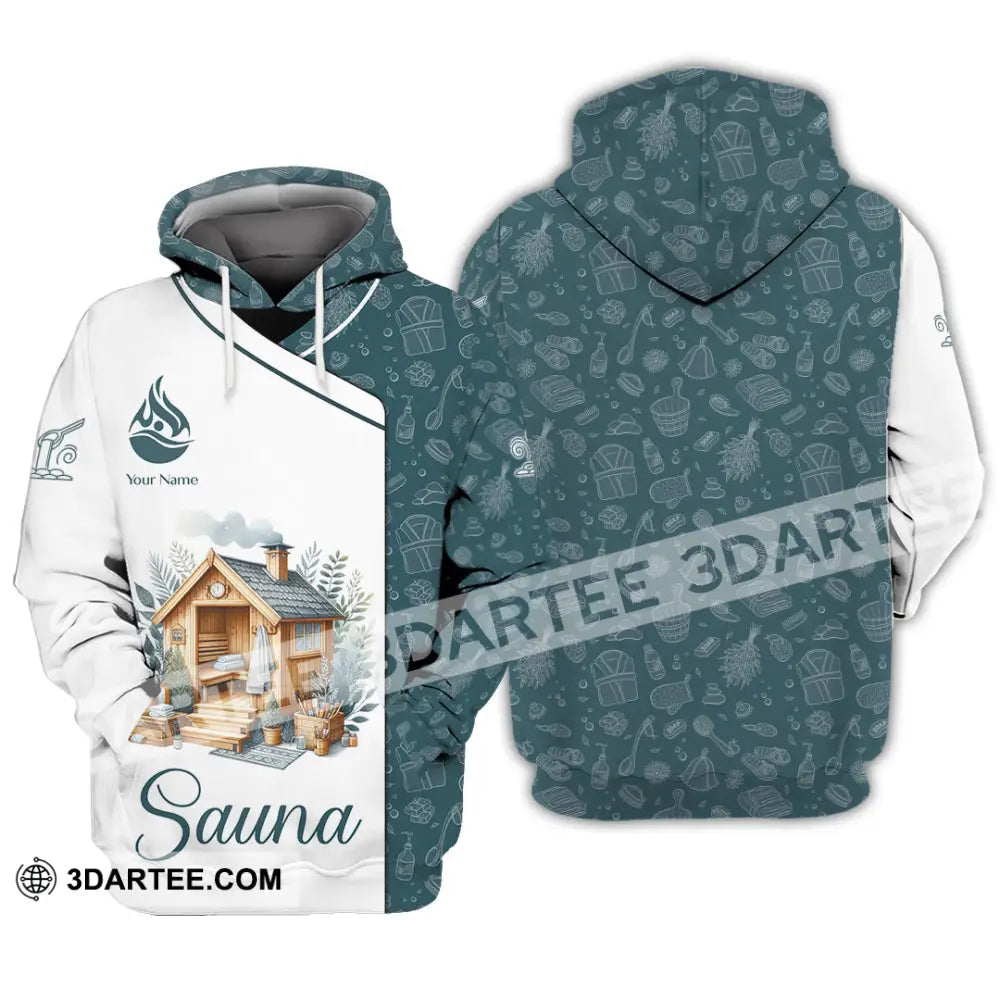 Unisex Shirt - Custom Name Best Sauna House Hoodie / S T-Shirt