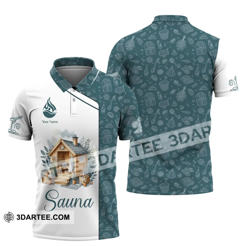 Unisex Shirt - Custom Name Best Sauna House Polo / S T-Shirt