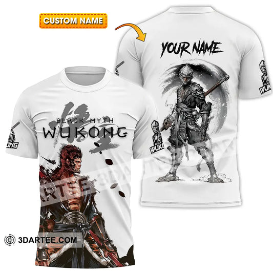 Unisex Shirt - Custom Name Black Myth Wukong Muscle T-Shirt