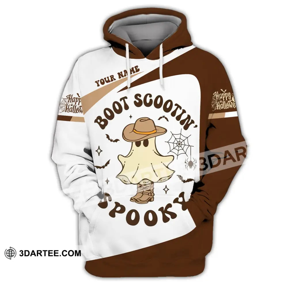 Unisex Shirt - Custom Name Boot Scootin Spooky Hoodie / S T-Shirt