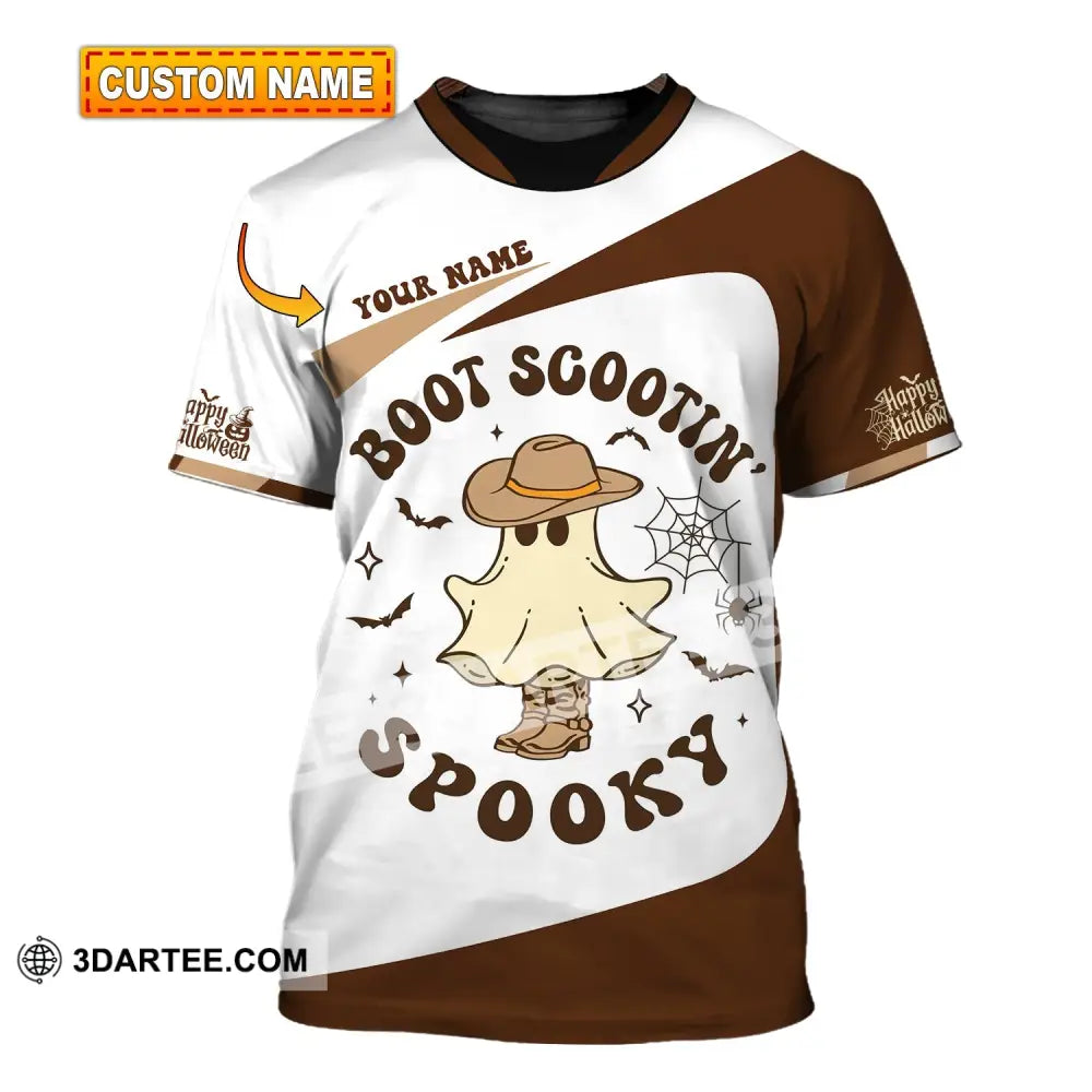 Unisex Shirt - Custom Name Boot Scootin Spooky T-Shirt