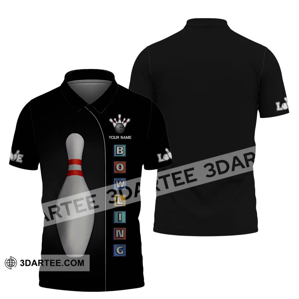 Unisex Shirt Custom Name Bowling For Lovers Gifts Polo / S T-Shirt