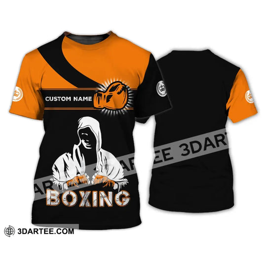 Unisex Shirt - Custom Name Boxing Gift For Lover T-Shirt / S T-Shirt