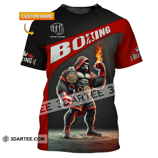 Unisex Shirt Custom Name Boxing Long Sleeve T-Shirt T-Shirt