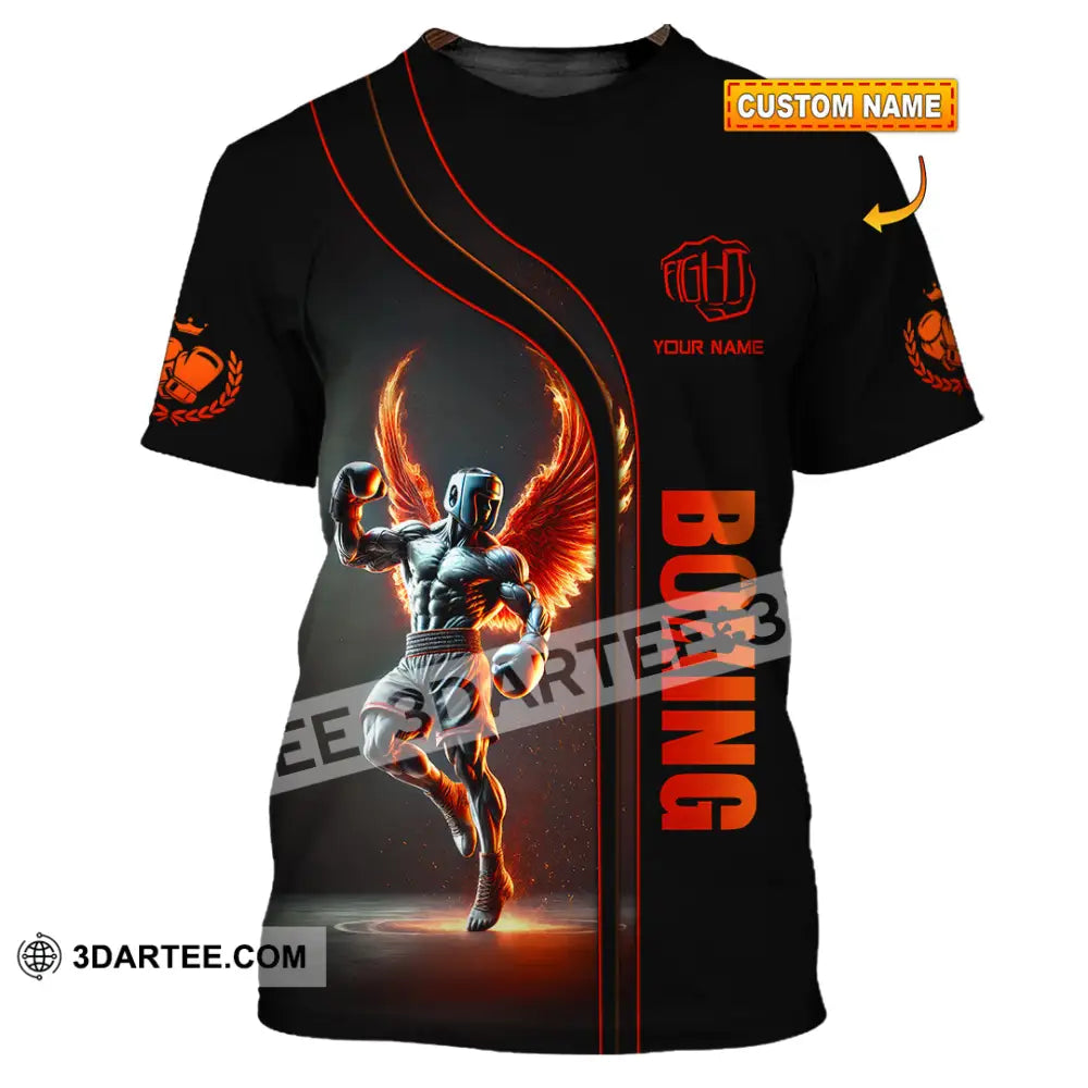 Unisex Shirt Custom Name Boxing Long Sleeve T-Shirt T-Shirt