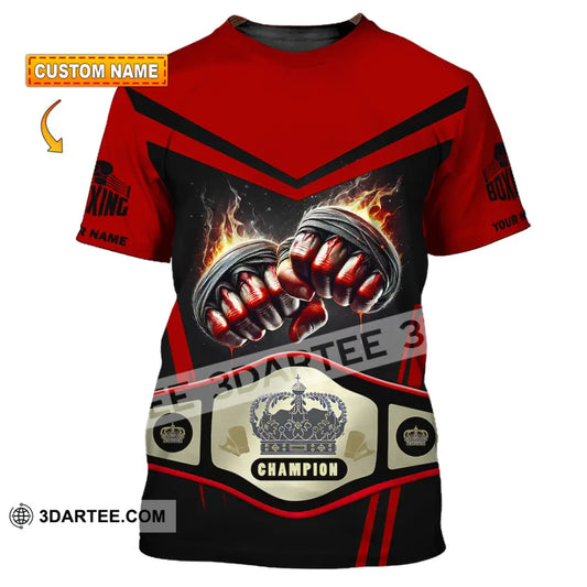 Unisex Shirt Custom Name Boxing Long Sleeve T-Shirt T-Shirt