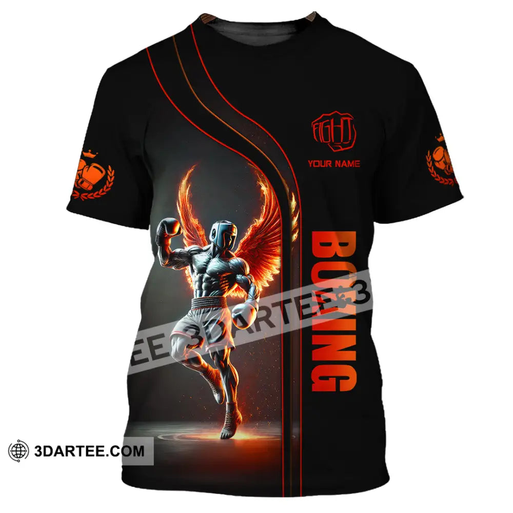 Unisex Shirt Custom Name Boxing Long Sleeve T-Shirt / S T-Shirt