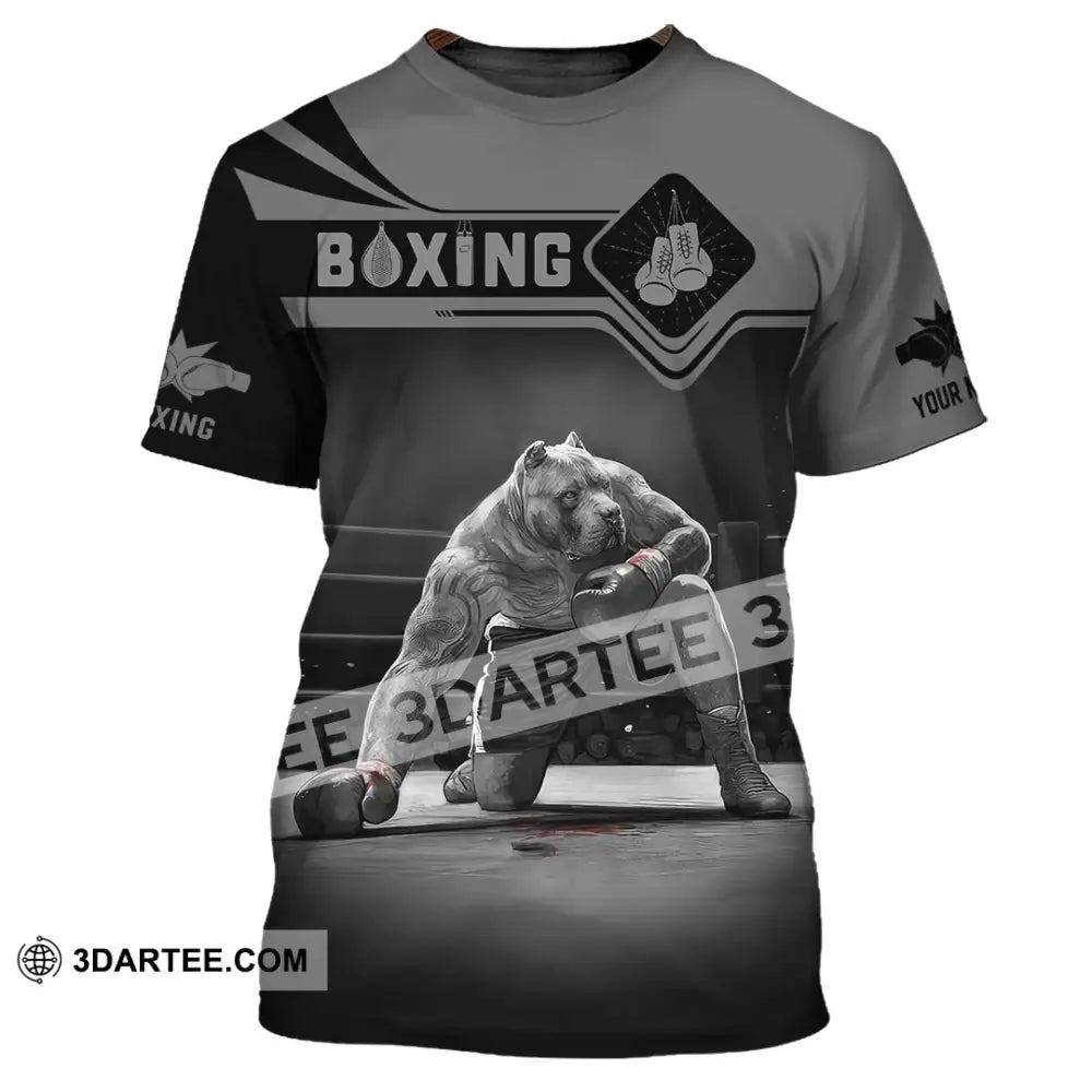 Unisex Shirt Custom Name Boxing Long Sleeve T-Shirt / S T-Shirt