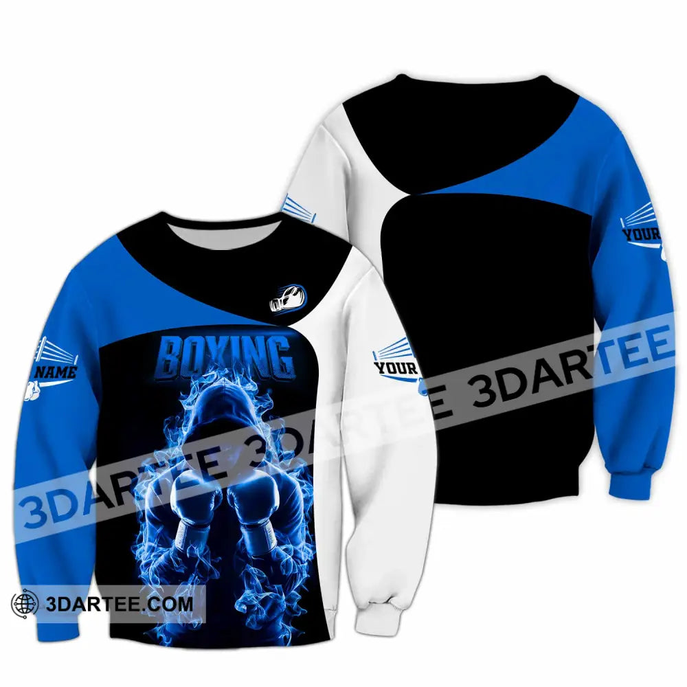 Unisex Shirt Custom Name Boxing Lover T-Shirt Gift Long Sleeve / S T-Shirt