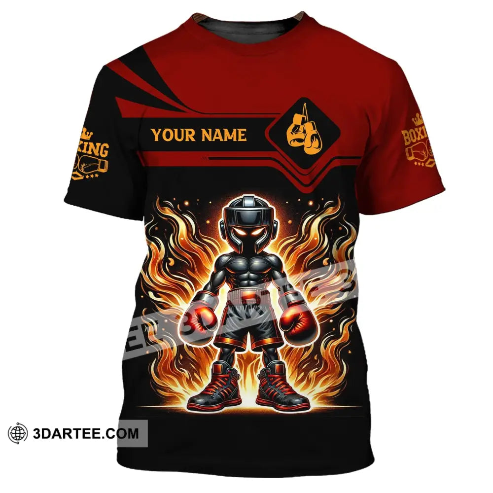 Unisex Shirt Custom Name Boxing Lover T-Shirt Gift / S T-Shirt