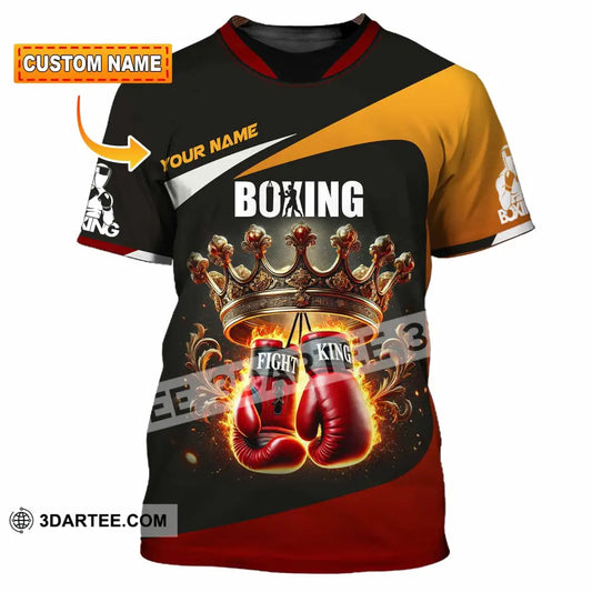 Unisex Shirt Custom Name Boxing Polo Long Sleeve T-Shirt