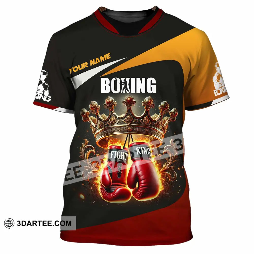 Unisex Shirt Custom Name Boxing Polo Long Sleeve T-Shirt / S T-Shirt