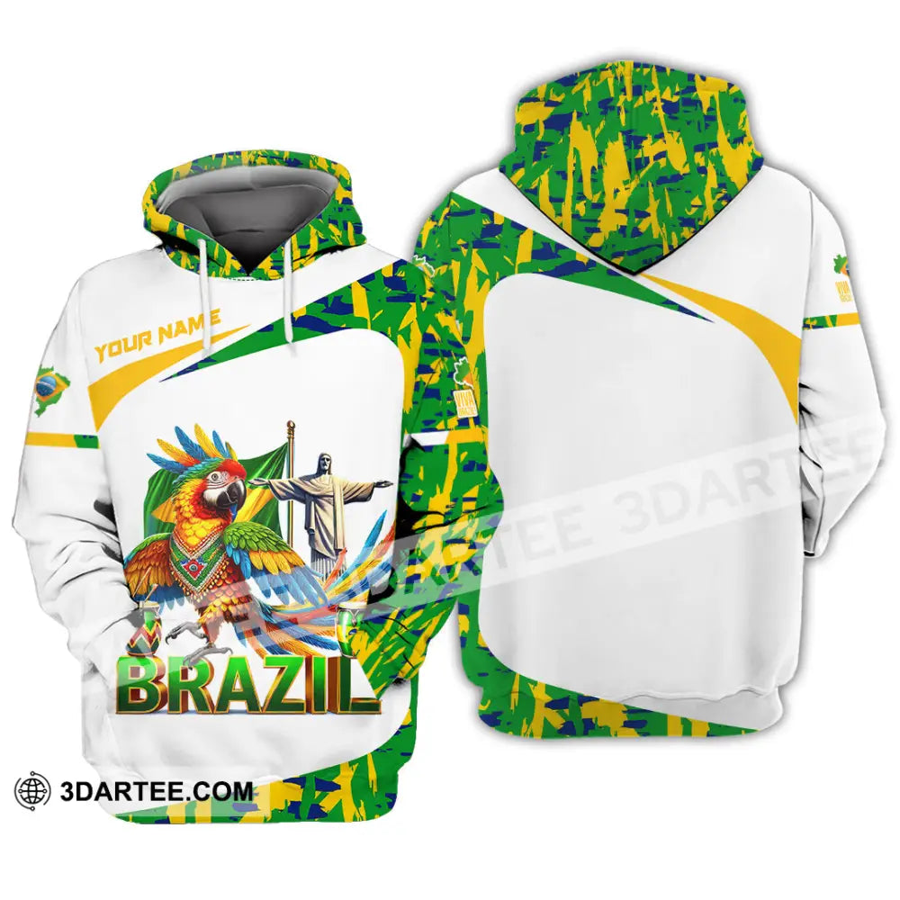 Unisex Shirt Custom Name Brazil Gift For Lover Hoodie / S T-Shirt