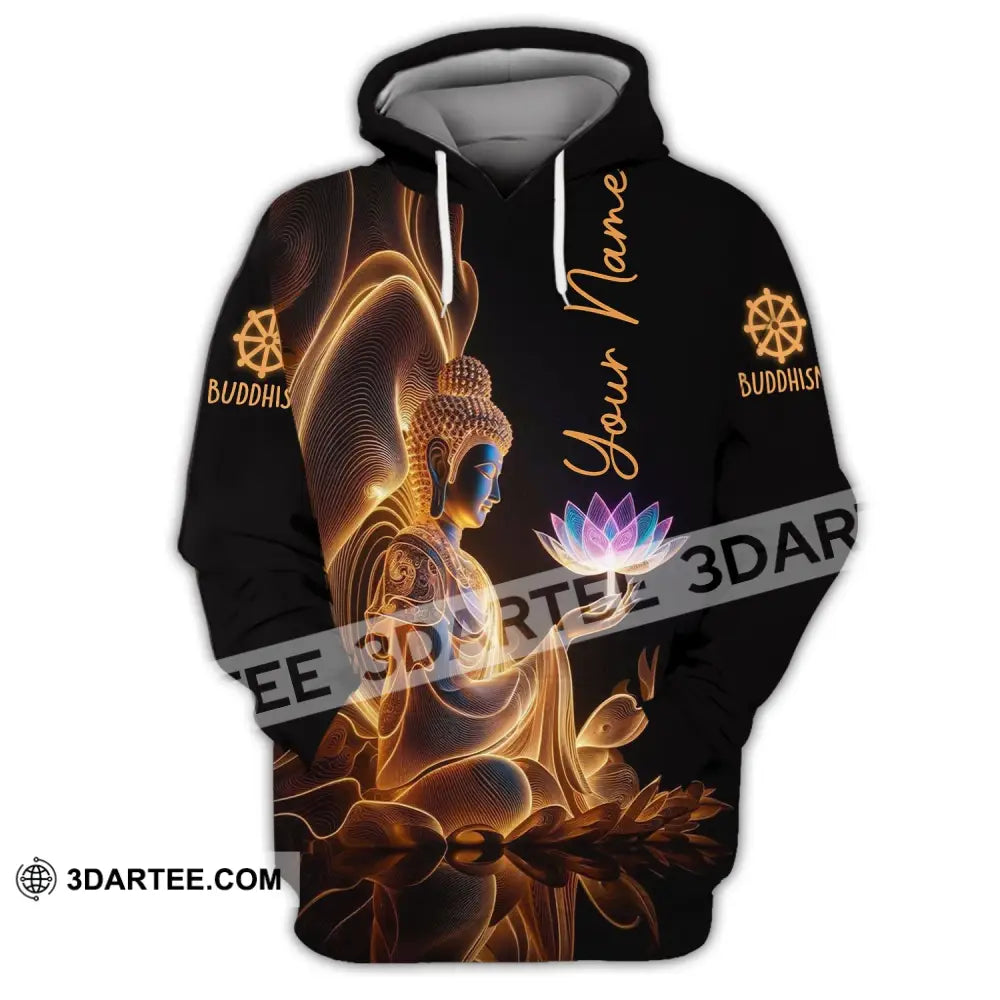 Unisex Shirt - Custom Name Buddha Hoodie / S T-Shirt