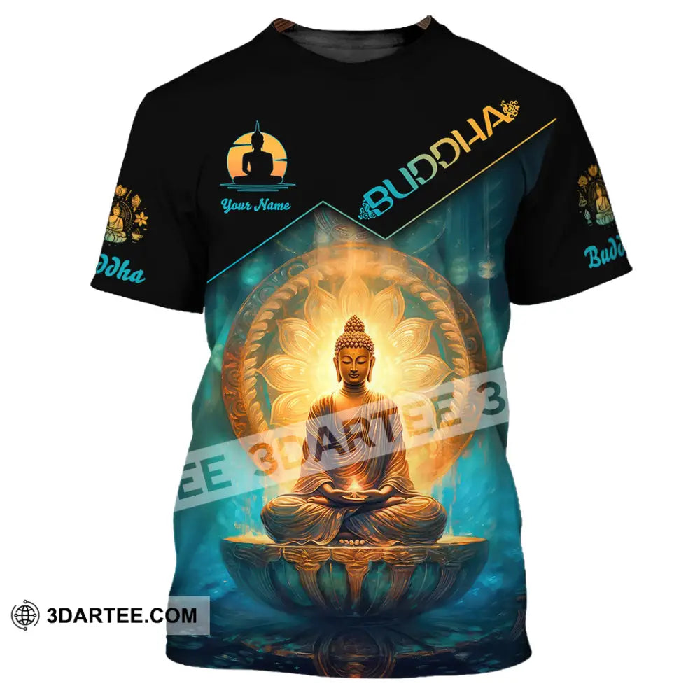 Unisex Shirt Custom Name Buddha Polo Long Sleeve Buddhist T-Shirt / S T-Shirt