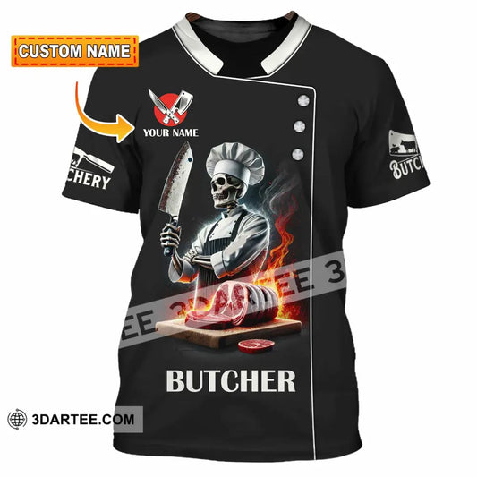 Unisex Shirt Custom Name Butcher Gift T-Shirt