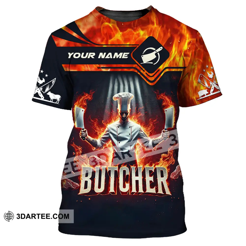 Unisex Shirt - Custom Name Butcher T-Shirt / S T-Shirt