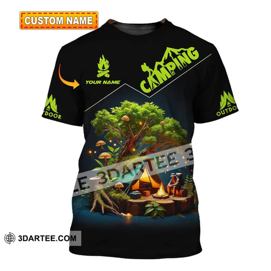 Unisex Shirt Custom Name Camping Gift For Lover T-Shirt