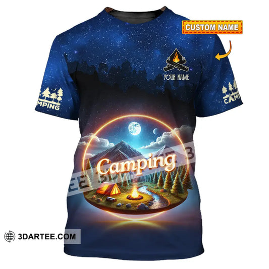 Unisex Shirt Custom Name Camping Team Uniform T-Shirt