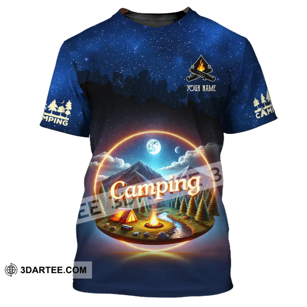 Unisex Shirt Custom Name Camping Team Uniform T-Shirt / S T-Shirt