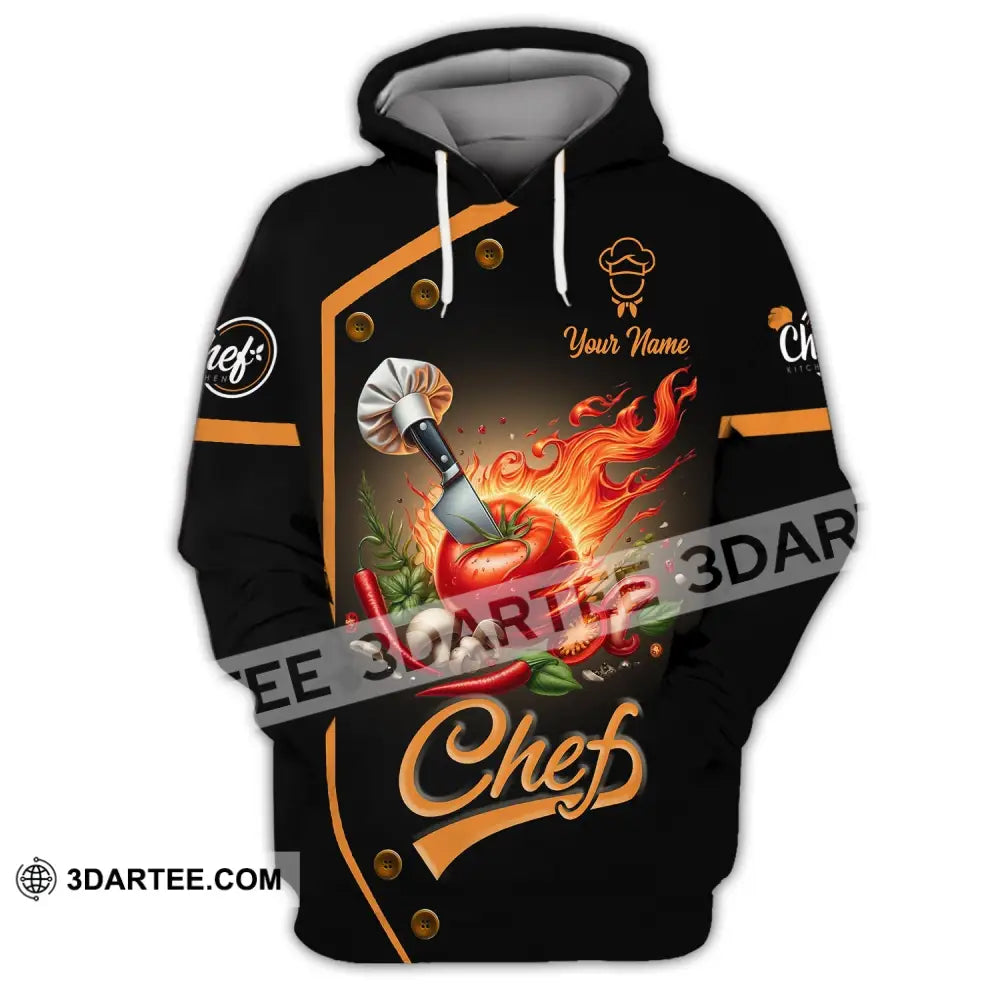 Unisex Shirt Custom Name Chef Chefs Gift Apparel Hoodie / S T-Shirt