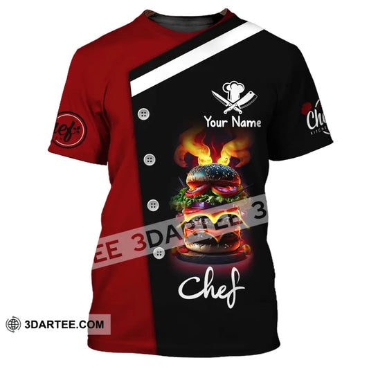 Unisex Shirt Custom Name Chef Chefs Gift Apparel T-Shirt / S