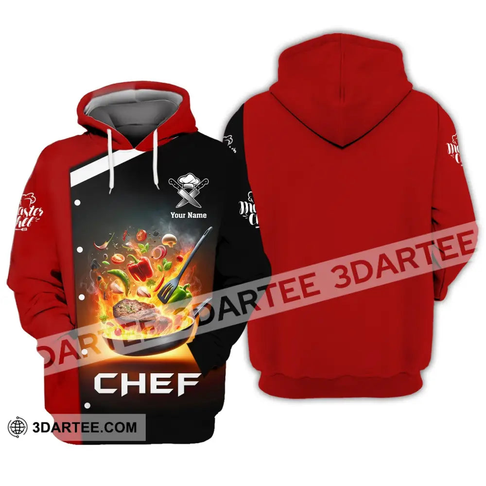 Unisex Shirt Custom Name Chef Cooking Polo Gift For Lovers Hoodie / S T-Shirt