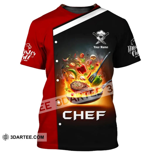 Unisex Shirt Custom Name Chef Cooking Polo Gift For Lovers T-Shirt / S