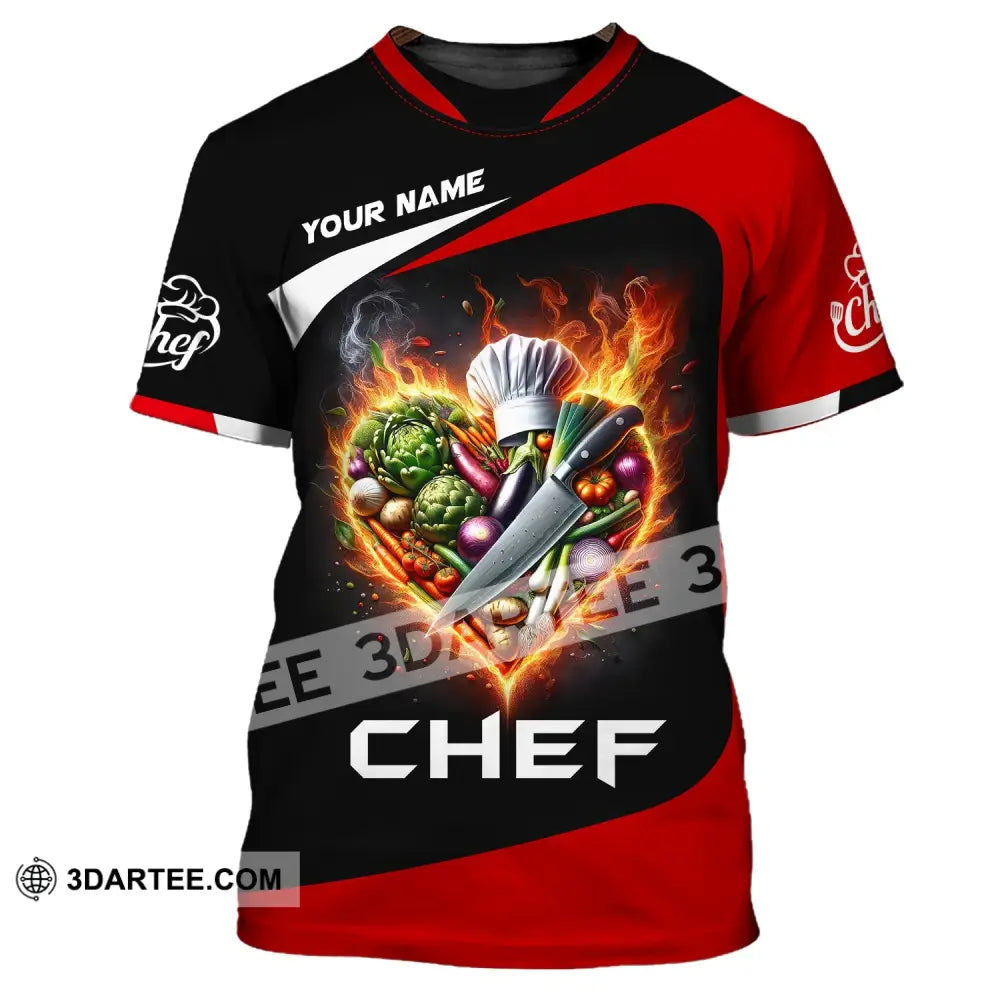 Unisex Shirt Custom Name Chef For Chefs Apparel Gift Cooking Lovers T-Shirt / S