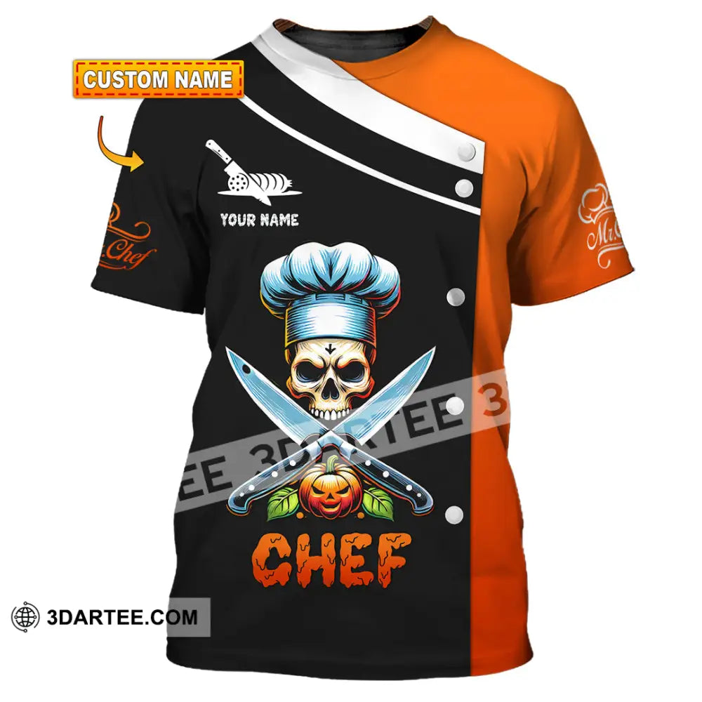 Unisex Shirt Custom Name Chef Halloween T-Shirt Gift For T-Shirt