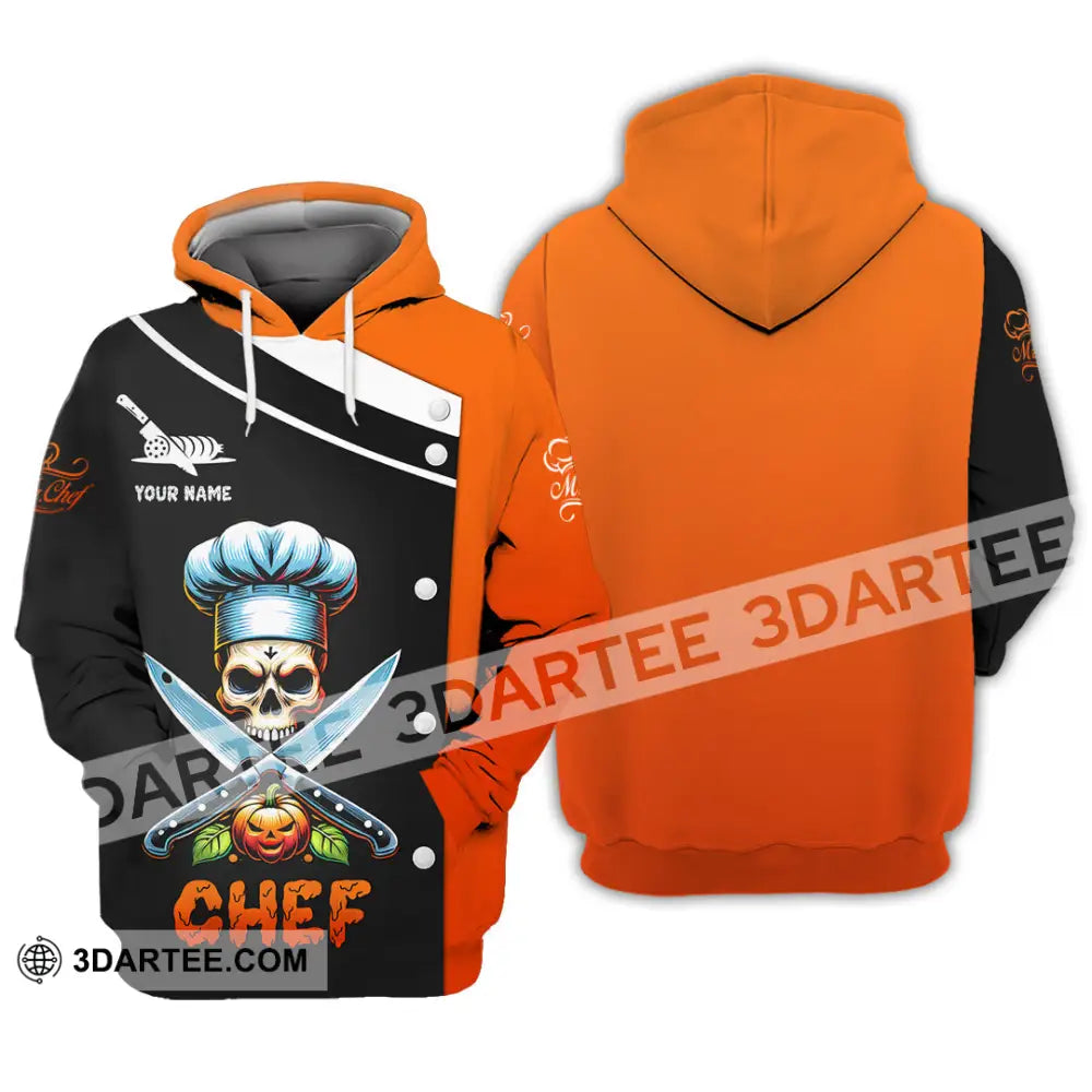 Unisex Shirt Custom Name Chef Halloween T-Shirt Gift For Hoodie / S T-Shirt