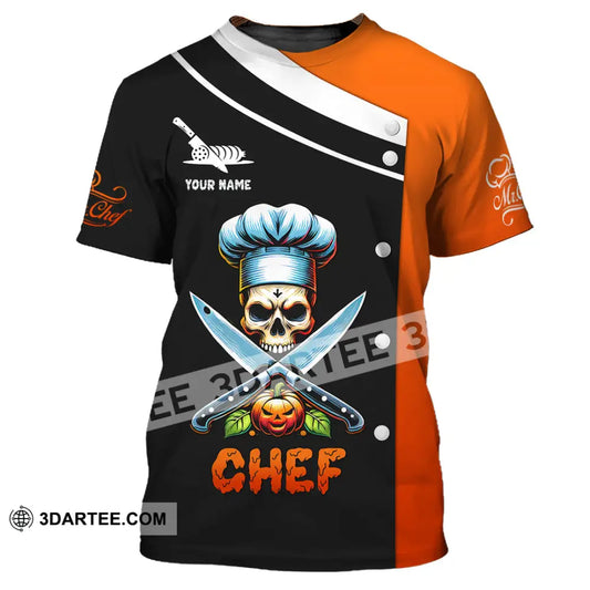 Unisex Shirt Custom Name Chef Halloween T-Shirt Gift For / S T-Shirt