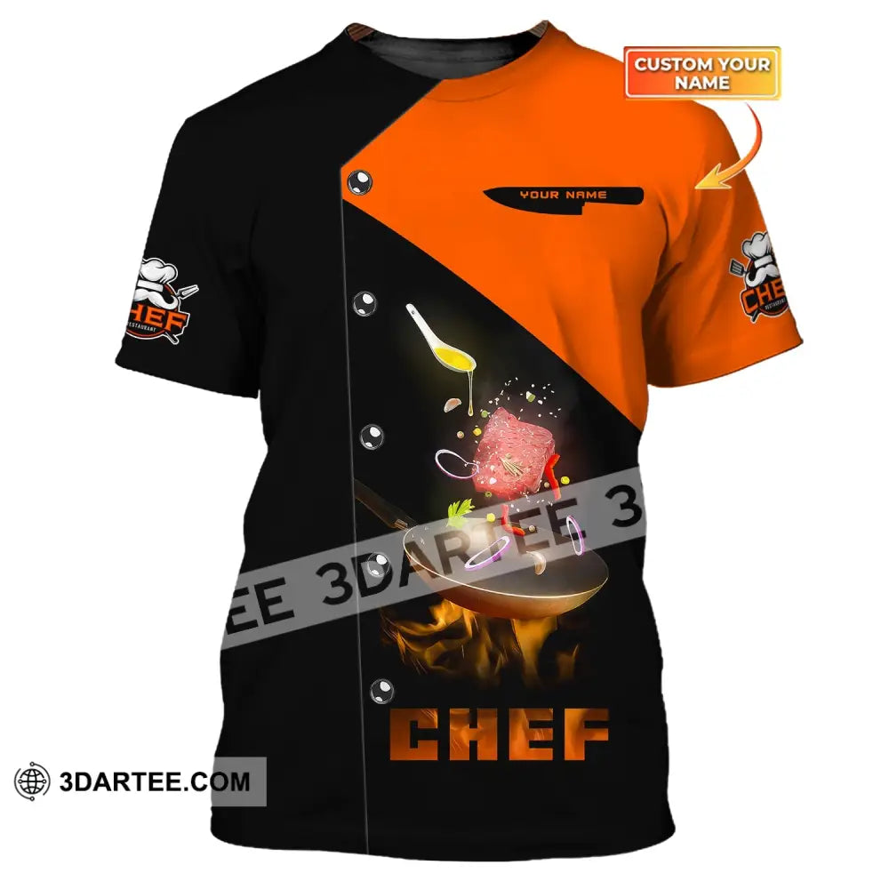 Unisex Shirt Custom Name Chef Pride Polo Gift For Cooking Lovers T-Shirt