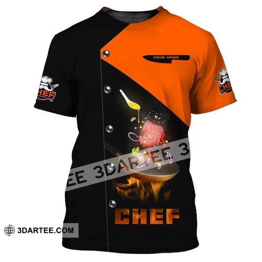 Unisex Shirt Custom Name Chef Pride Polo Gift For Cooking Lovers T-Shirt / S