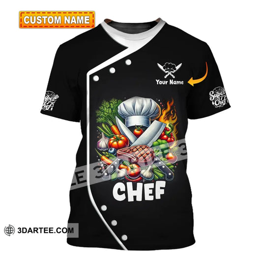 Unisex Shirt Custom Name Chef T-Shirt Hoodie Long Sleeve T-Shirt