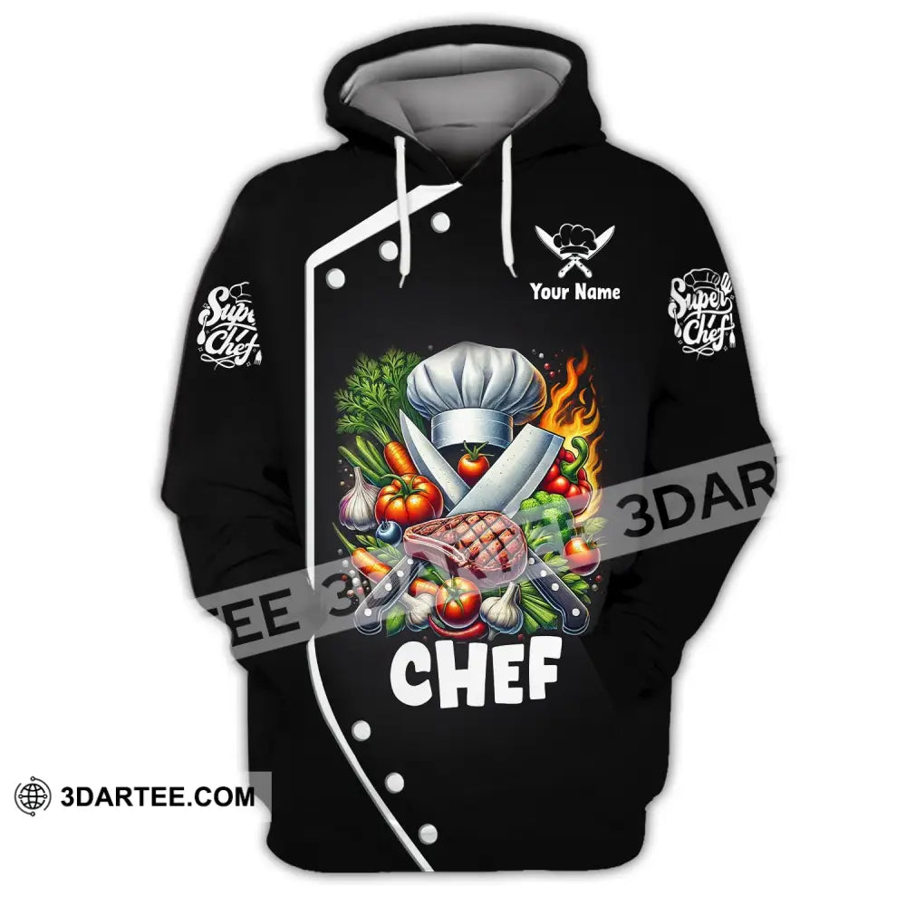 Unisex Shirt Custom Name Chef T-Shirt Hoodie Long Sleeve / S T-Shirt