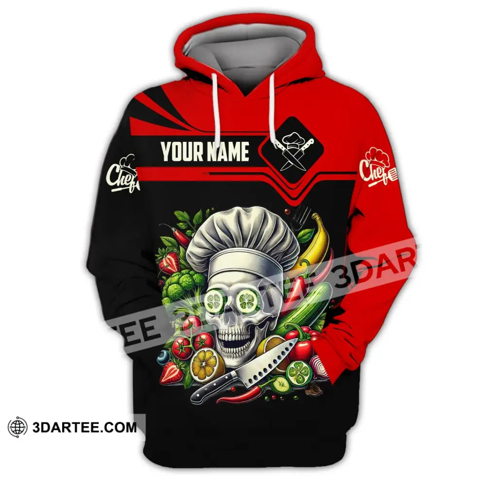 Unisex Shirt Custom Name Chef T-Shirt Hoodie Long Sleeve / S T-Shirt